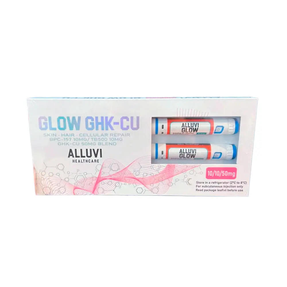 Péptidos Alluvi Glow (BPC157 10MG + TB500 10MG + GHK-CU 50MG) — imagem do produto
