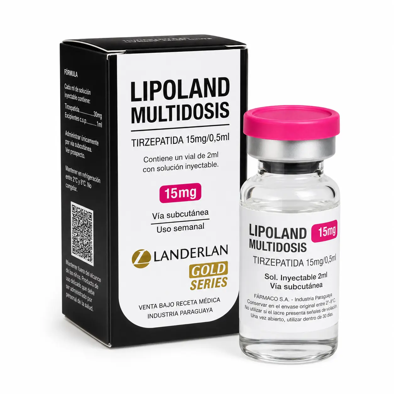 Tirzepatida Lipoland 15mg (1 ampola 2ml) — imagem do produto